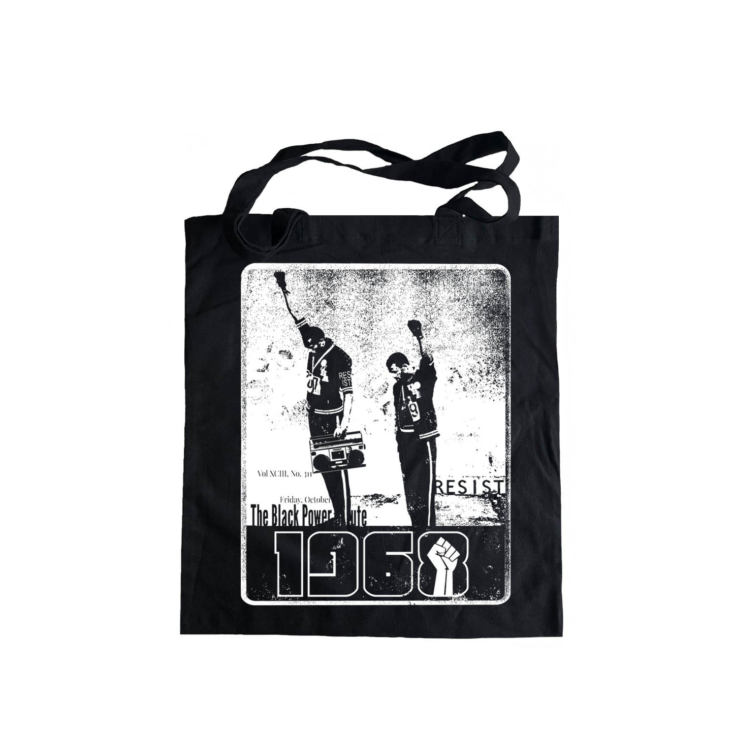 1968 Black Power Salute Tote Bag, Black Lives Matter, Social Justice