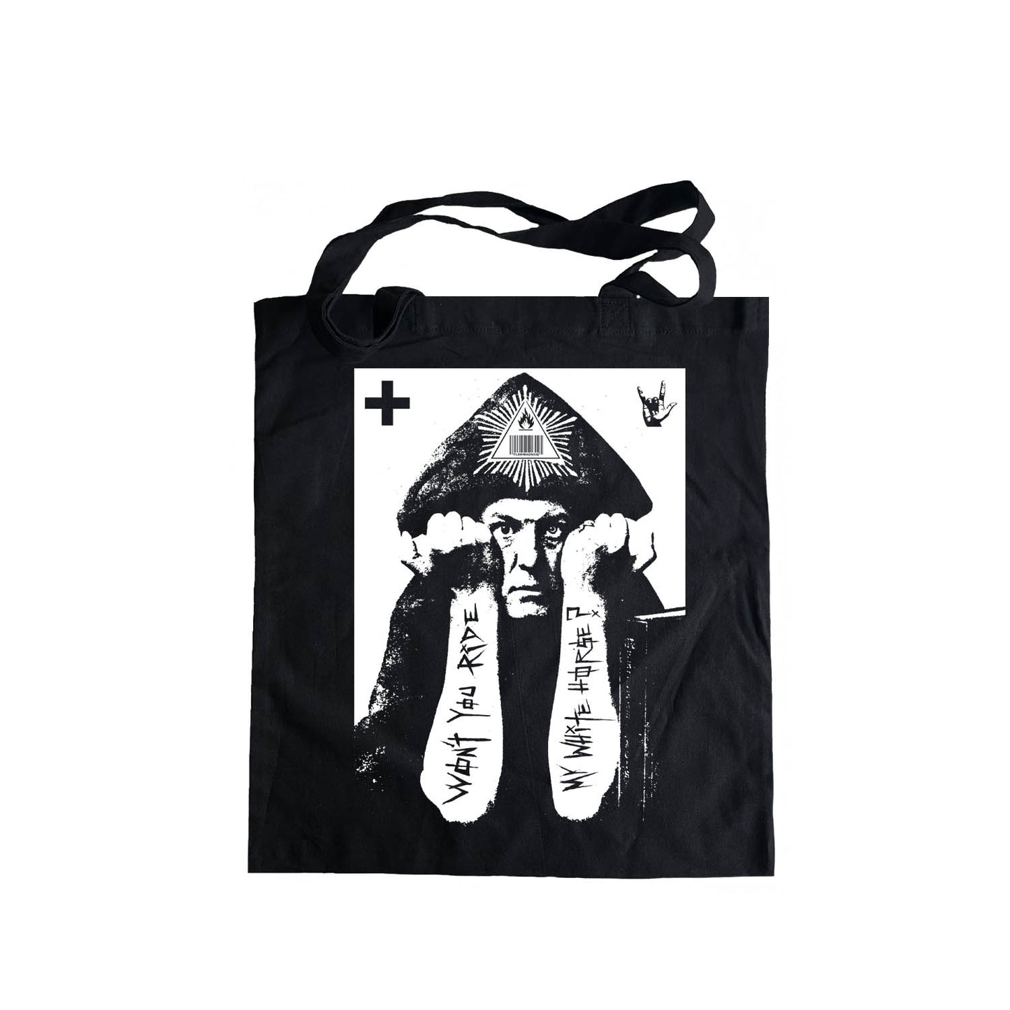 Aleister Crowley  funny Tote Bag, Ozzy, Musician Gift,