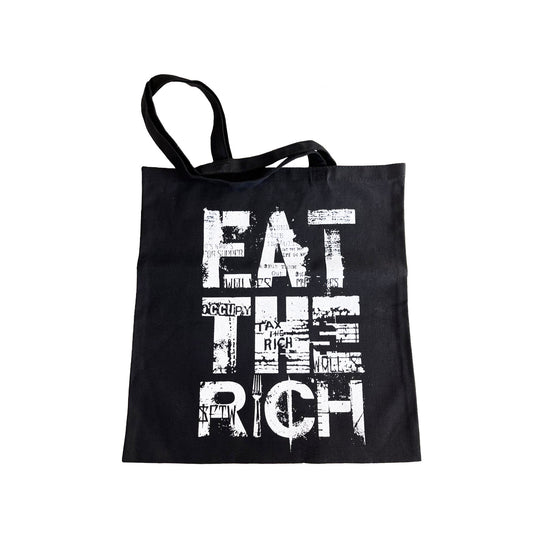 Eat the Rich Protest bag, grocery bag
