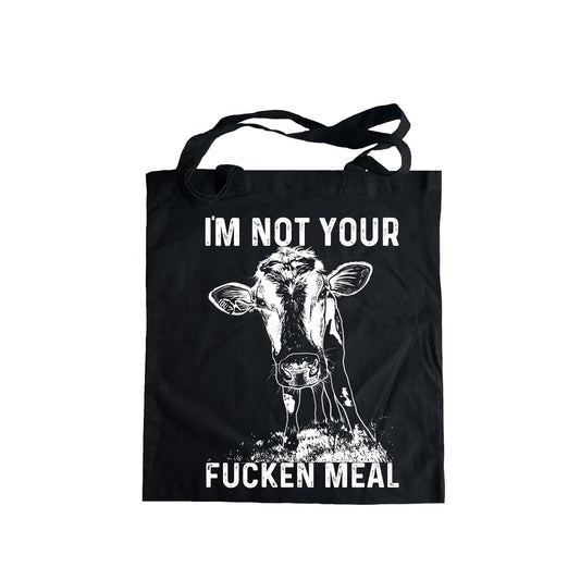 Vegan Cow Print Tote Bag