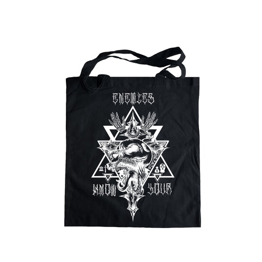 Skull Anti Establishment Tote bag, Punk tote, Protest bag, grocery bag