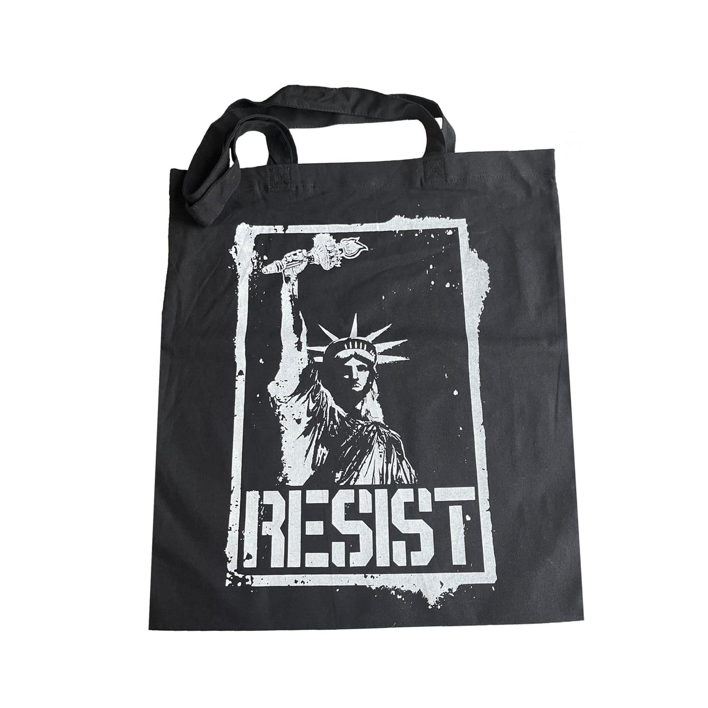 Resist Statue Of Liberty Anti-establishment tote bag, Punk tote, Protest bag