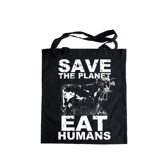 Vegan Tote Bag Save The Planet, Animal Activist, Friends Not Food,  Animal Rights Patch