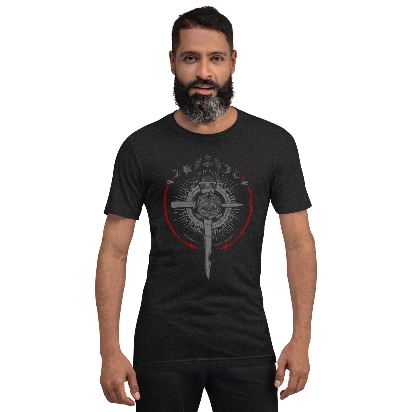 Knife Cross Alchemy  Shirt, Gothic Clothes. Singers Shirt, Satanic Shirt, Musician Shirt